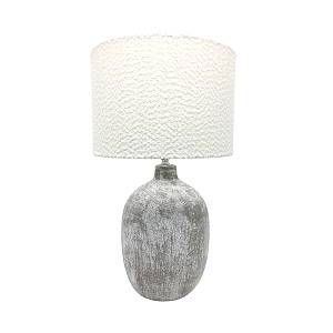 CIMENT ΦΩΤΙΣΤΙΚΟ ΕΠΙΤΡΑΠΕΖΙΟ ΚΕΡΑΜΙΚΟ ΥΦΑΣΜΑ ΓΚΡΙ ΛΕΥΚΟ ΛΕΥΚΟ D20,5/32xH53,5cm