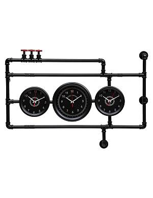Ρολόι μεταλ.pipes 110Χ76