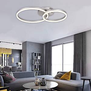 Φωτιστικό  οροφής LED 45W 3CCT (by switch on base) 6094-B-Silver