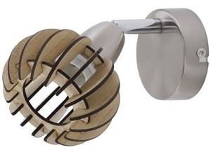 Σποτ Νίκελ Σατινέ/Ξύλο φυσικό