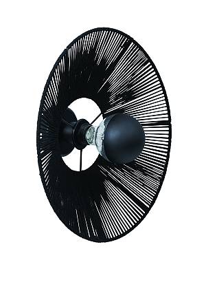 Απλίκα σχοινί μαύρη Ε27 Φ40