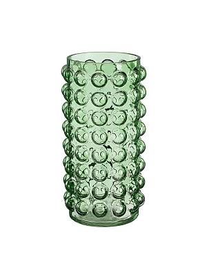 Βάζο γυαλ. DOTS πράσινο  Φ12Η25cm