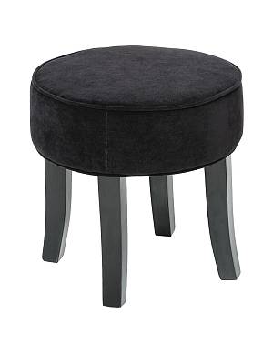 Σκαμπώ βελούδ.μαύρο Adriel 35X35