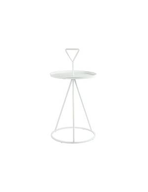 Τραπέζι βοηθητικό μεταλ. λευκό Φ41Η79CM