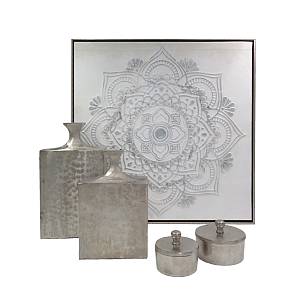 BOITE ΚΟΥΤΙ ΜΕ ΚΑΠΑΚΙ ΑΛΟΥΜΙΝΙΟ ΑΣΗΜΙ 14x14xH10cm