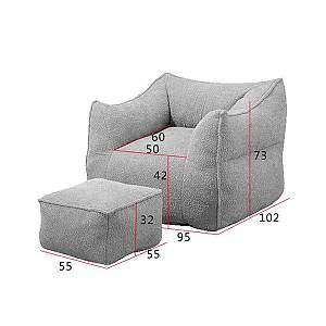 SPONGE ΠΟΛΥΘΡΟΝΑ SET ELEPHANT 95x102xH73cm