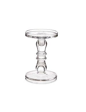 Κηροπήγιο γυάλινο διάφανο 13x19cm