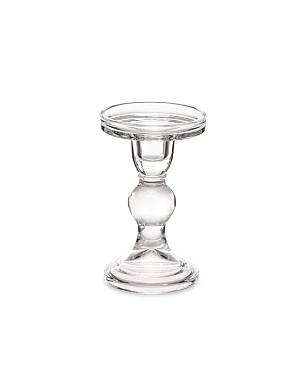 Κηροπήγιο γυάλινο διάφανο 8,5x14cm