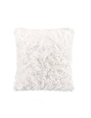 Μαξιλαροθήκη λευκή γούνα 40x40cm