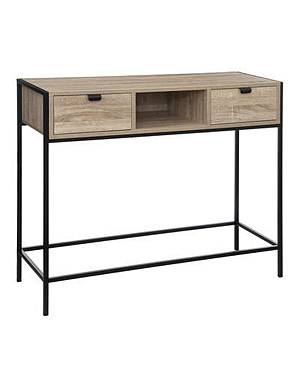 Κονσόλα ALIAJ φυσικό χρώμα/μεταλλικά πόδια 100x35x80cm