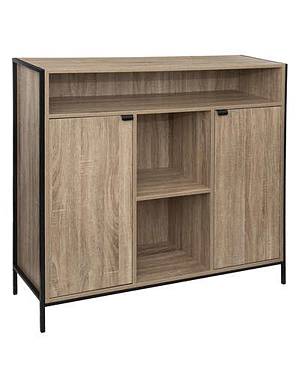 Μπουφές ALIAJ  φυσικό χρώμα.μεταλ. σκελετός 114x37x110cm