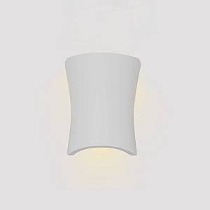 Inlight Επιτοίχιο φωτιστικό λευκό από γύψο 1XE14 D:21,5cm (43053-White)