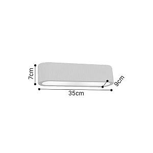 Inlight Επιτοίχιο λευκό φωτιστικό από γύψο 2XE14 D:35cm (43054-White)