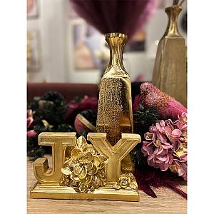 XMAS ROYAL DECO POLYRESIN ΧΡΥΣΟ 21x6xH11,7cm