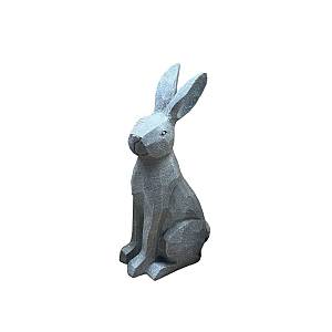 EASTER ROGER ΛΑΓΟΣ POLYRESIN ΓΚΡΙ 21,3x15,7xH39,5cm