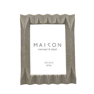 PLISSE ΚΟΡΝΙΖΑ POLYRESIN ΓΥΑΛΙ ΜΠΕΖ 18x2xH23cm