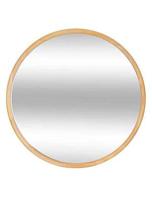 Καθρέφτης στρογγ.ξύλινο πλαίσιο Φ55cm