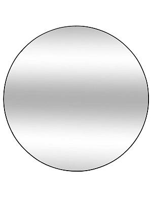 Καθρέπτης στρογγ.μαύρο ξύλ.πλαίσιο Φ110cm