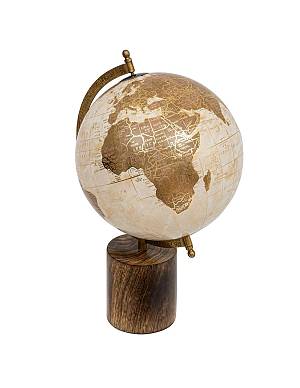 Υδρόγειος σε ξύλινη βάση Φ20Η35cm