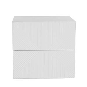 MEZZA LUNA ΚΟΜΟΔΙΝΟ 2ΣΥΡΤΑΡΙΑ ΛΕΥΚΟ 55x45xH52cm