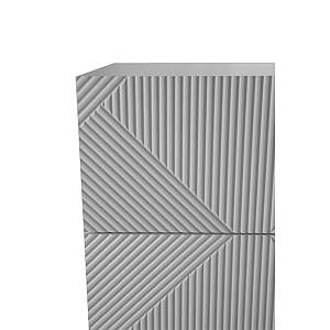 MEZZA LUNA ΚΟΜΟΔΙΝΟ 2ΣΥΡΤΑΡΙΑ ΛΕΥΚΟ 55x45xH52cm