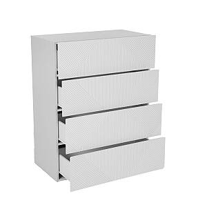 MEZZA LUNA ΣΥΡΤΑΡΙΕΡΑ 4ΣΥΡΤΑΡΙΑ ΛΕΥΚΟ 85x45xH107cm