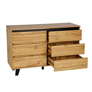 ARABICA ΣΥΡΤΑΡΙΕΡΑ SONOMA ΜΑΥΡΟ 110x40xH73cm