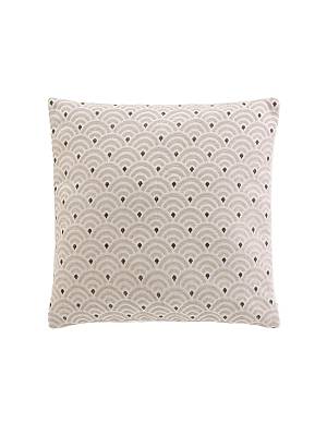 Μαξιλάρι πουά εκρού chenille 45x45cm
