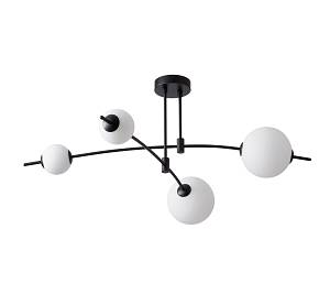 CCC 553-4 ΟΡΟΦΗΣ ΓΡΑΜΜΙΚΟ ΜΑΥΡΟΣ ΣΚΕΛΕΤΟΣ ΜΕ 4 ΦΟΥΣΚΕΣ LED 40W 3000K 1200 LUM