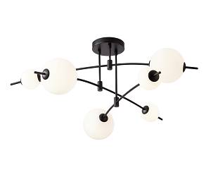 CCC 553-6 ΟΡΟΦΗΣ LED ΓΡΑΜΜΙΚΟ ΜΑΥΡΟΣ ΣΚΕΛΕΤΟΣ ΜΕ 6 ΦΟΥΣΚΕΣ 60W 3000K 3600 LUM