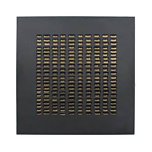 ESCAPE ΠΙΝΑΚΑΣ ΜΕΤΑΛΛΟ ΜΑΥΡΟ ΧΡΥΣΟ MDF 80x80xH4,5cm