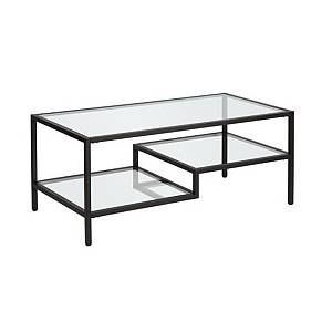 STEP COFFEE TABLE ΜΕΤΑΛΛΟ ΜΑΥΡΟ ΜΕΤΑΛΛΟ 110x50x42