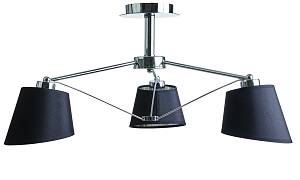 Φωτιστικό Πολύφωτο 3φ Μέταλλο/Αμπαζούρ χρώμιο Ε27