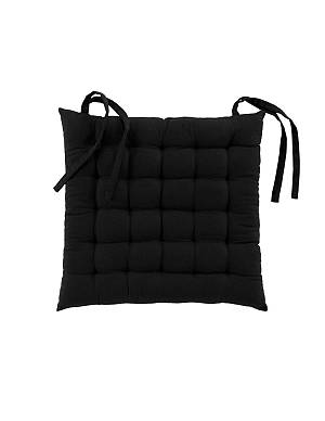 Μαξιλάρι καρέκλας RECYCLED COTTON μαύρο 38x38cm