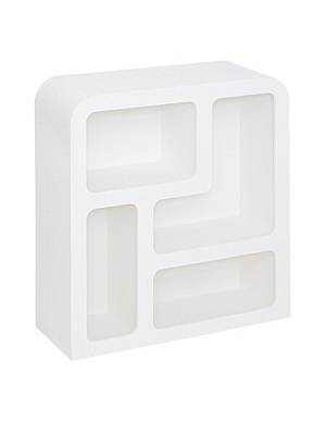 Ραφιέρα λευκή 75 x 30 x 85 cm