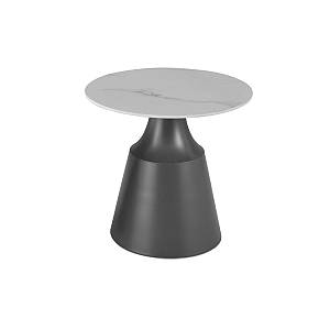 KAIA COFFEE TABLE SET 2ΤΕΜ ΛΕΥΚΟ ΜΑΥΡΟ 70x70x40