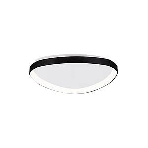 Inlight Πλαφονιέρα οροφής LED 25W 3CCT από μαύρο μέταλλο και ακρυλικό D:61,5x5cm (42043-Black)