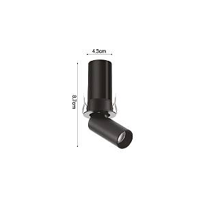 Inlight Downlight LED σποτ 5W 3CCT σε λευκή και μαύρη απόχρωση (X00170WB)