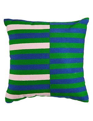 Μαξιλάρι πράσινο/ριγες 40x40 cm