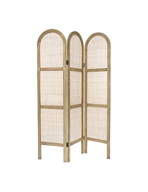 Παραβάν ξύλ.φυσικό με ψάθα 120x170cm