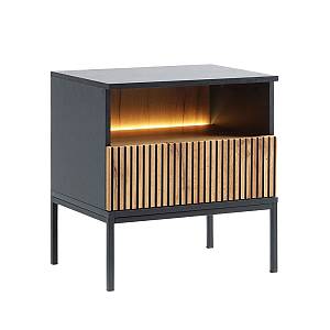 MYSTERY ΚΟΜΟΔΙΝΟ 1ΣΥΡΤΑΡΙ 1ΡΑΦΙ ΦΥΣΙΚΟ ΣΚΟΥΡΟ ΜΑΥΡΟ 54x39x56