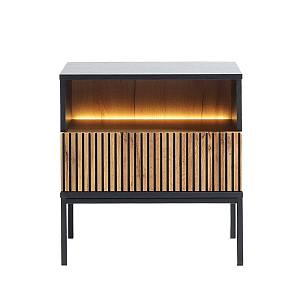 MYSTERY ΚΟΜΟΔΙΝΟ 1ΣΥΡΤΑΡΙ 1ΡΑΦΙ ΦΥΣΙΚΟ ΣΚΟΥΡΟ ΜΑΥΡΟ 54x39x56