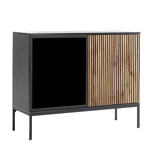 MYSTERY ΚΟΜΟΤΑ 2ΠΟΡΤΕΣ ΦΥΣΙΚΟ ΣΚΟΥΡΟ ΜΑΥΡΟ 104x39x83