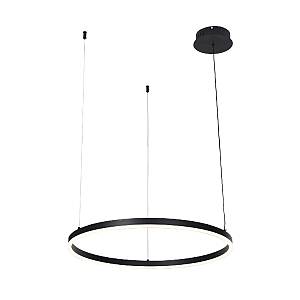 Inlight Κρεμαστό φωτιστικό LED 36W 3CCT (by switch on base) D:80cm (6095-AB-Black)