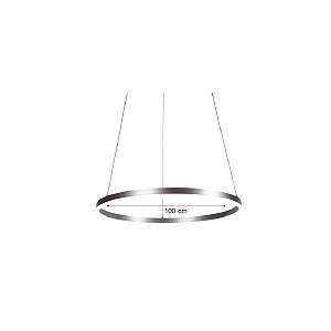Inlight Κρεμαστό φωτιστικό LED 45W 3CCT (by switch on base) D:100cm (6095-AA-Silver)