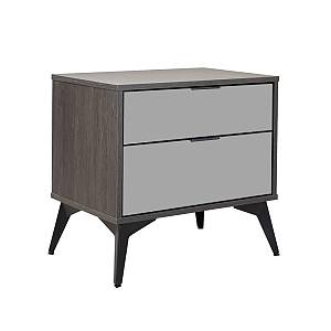 SPECCHIO ΚΟΜΟΔΙΝΟ 2ΣΥΡΤΑΡΙΑ ΜΑΥΡΟ OAK ΚΑΘΡΕΠΤΗΣ 58x39x55