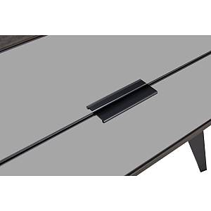 SPECCHIO ΚΟΜΟΔΙΝΟ 2ΣΥΡΤΑΡΙΑ ΜΑΥΡΟ OAK ΚΑΘΡΕΠΤΗΣ 58x39x55