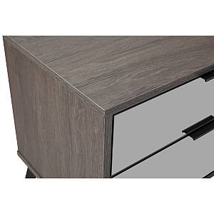 SPECCHIO ΚΟΜΟΔΙΝΟ 2ΣΥΡΤΑΡΙΑ ΜΑΥΡΟ OAK ΚΑΘΡΕΠΤΗΣ 58x39x55