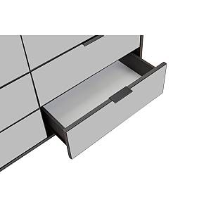 SPECCHIO ΣΥΡΤΑΡΙΕΡΑ 6ΣΥΡΤΑΡΙΑ ΜΑΥΡΟ OAK ΚΑΘΡΕΠΤΗΣ 120x39x80