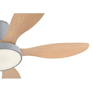 it-Lighting Denali 24W 3CCT LED Fan Light in Grey and wooden Color (102000730)